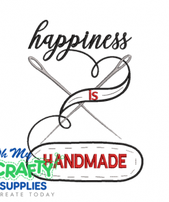 Happiness is Handmade 312 Embroidery Design