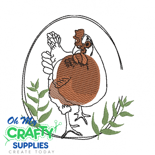 Hen Chicken 815 Embroidery Design