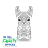 Henna Llama 417 Embroidery Design