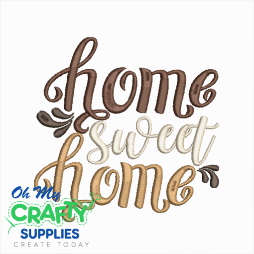 Home Sweet Home 620 Embroidery Design
