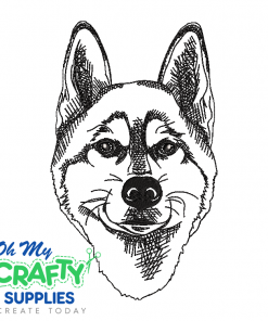 Husky Sketch 118 Embroidery Design