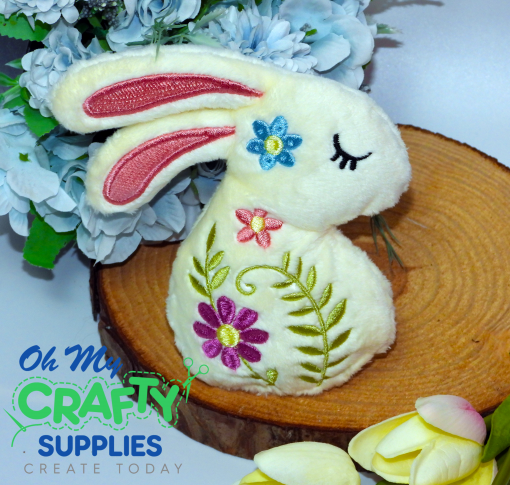 ITH Floral Bunny Embroidery Design
