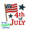 July 4th 2025 Embroidery Design