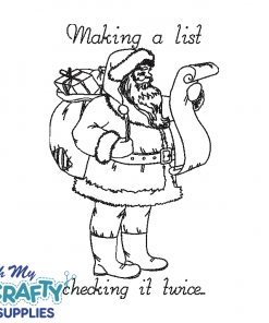 List Checking Santa 1018 Embroidery Design