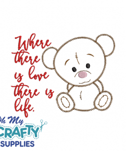 Love life Teddy 127 Embroidery Designs