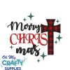Merry CHRIST mas Plaid Embroidery Design