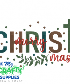 Merry ChrisTmas 1123 Embroidery Design