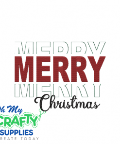Merry Christmas 1021 Embroidery Design