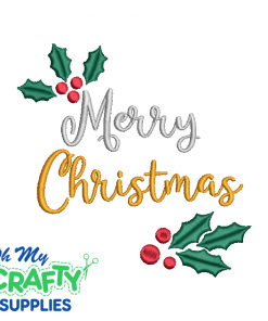 Merry Christmas 108 Embroidery Design