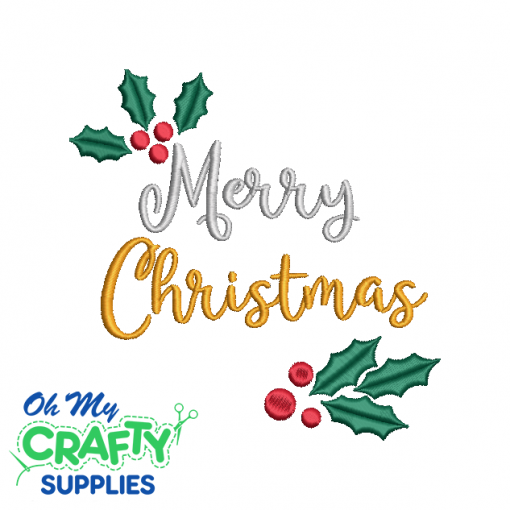Merry Christmas 108 Embroidery Design