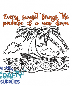 New Dawn Ship 41222 Embroidery Design