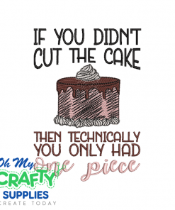 One Piece Of Cake 68 Embroidery Design