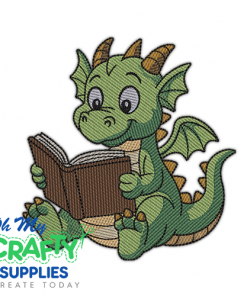 Reading Dragon 53 Embroidery Design