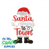 Santa to Town 107 Embroidery Design