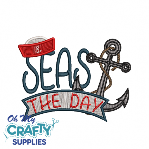 Seas The Day 614 Embroidery Design