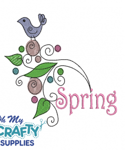 Spring Bird 223 Embroidery Design