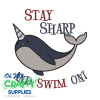 Stay Sharp Narwhal Embroidery Design