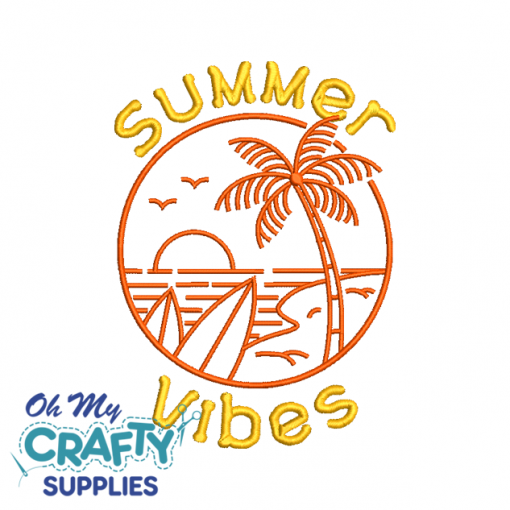 Summer Vibes 7622 Embroidery Design