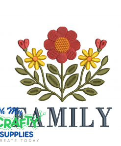 Floral Family 630 Embroidery Design