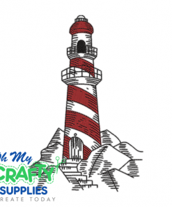 Lighthouse Sketch 6424 Embroidery Design