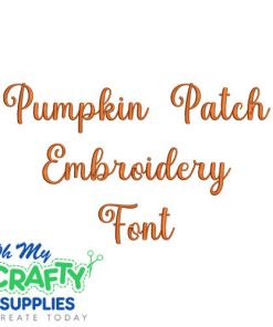 Pumpkin Patch Embroidery Font (BX Included)