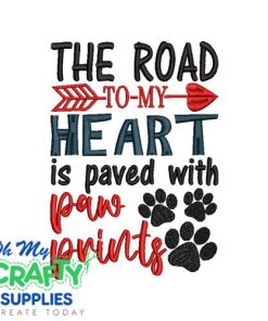 Paved Paw Prints 8223 Embroidery Design