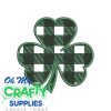 Plaid Shamrock Embroidery Design