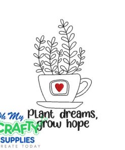 Plant dreams Embroidery Design