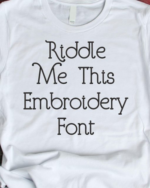 Riddle Me This Font (BX Included)