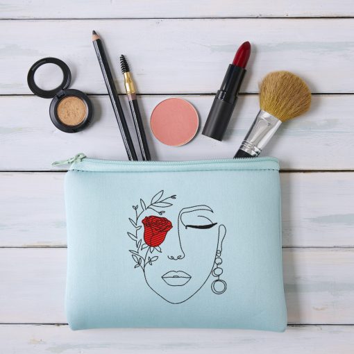 Rose Face Lady Embroidery Design