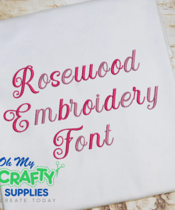 Rosewood Embroidery Font (BX Included) (FL)