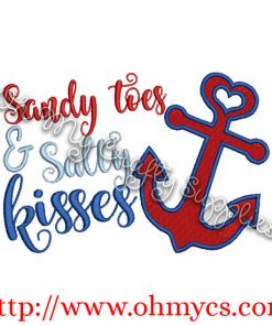 Salty Kisses Embroidery Designs
