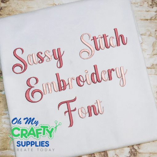 Sassy Stitch Embroidery Font (BX Included)