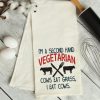 Second Hand Vegetarian Embroidery Design