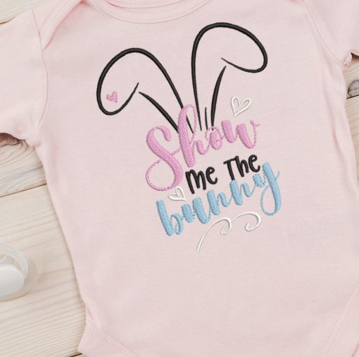 Show me the Bunny Embroidery Design