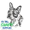Sketch Boston Terrier 28 Embroidery Design