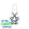 Snip Snip Key Fob Embroidery Design (KFC)