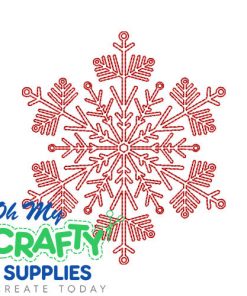 Snowflake Drawing 1120 Embroidery Design