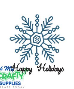 Snowflake Holiday 1220 Embroidery Design