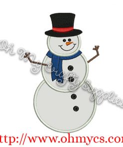 Snowman Applique Design