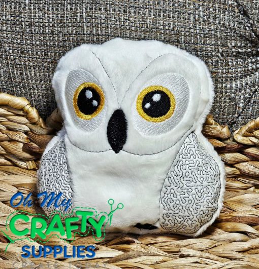 ITH Snowy Owl Plush Embroidery Design (CFP)