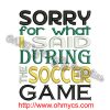 Soccer Apology Embroidery Design