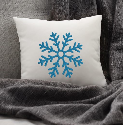 Solid Snowflake Embroidery Design