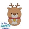 Solid Stitch Reindeer 1120 Embroidery Design