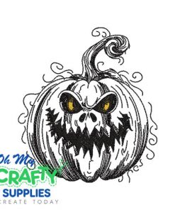 Spooky Pumpkin 721 Embroidery Design