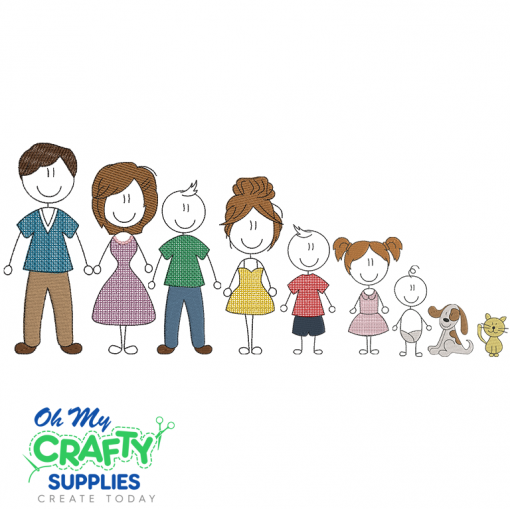 Stick Family Set 2021 Embroidery Designs