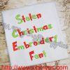 Grinch's Stolen Christmas Embroidery Font (BX Included)