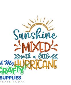 Sunshine Hurricane 25 Embroidery Design