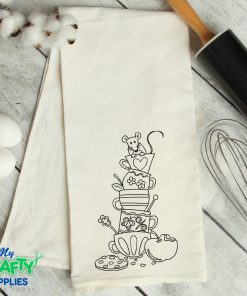 Tea Cup Mouse Embroidery Design