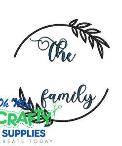 The Family Monogram Ring 25 Embroidery Design